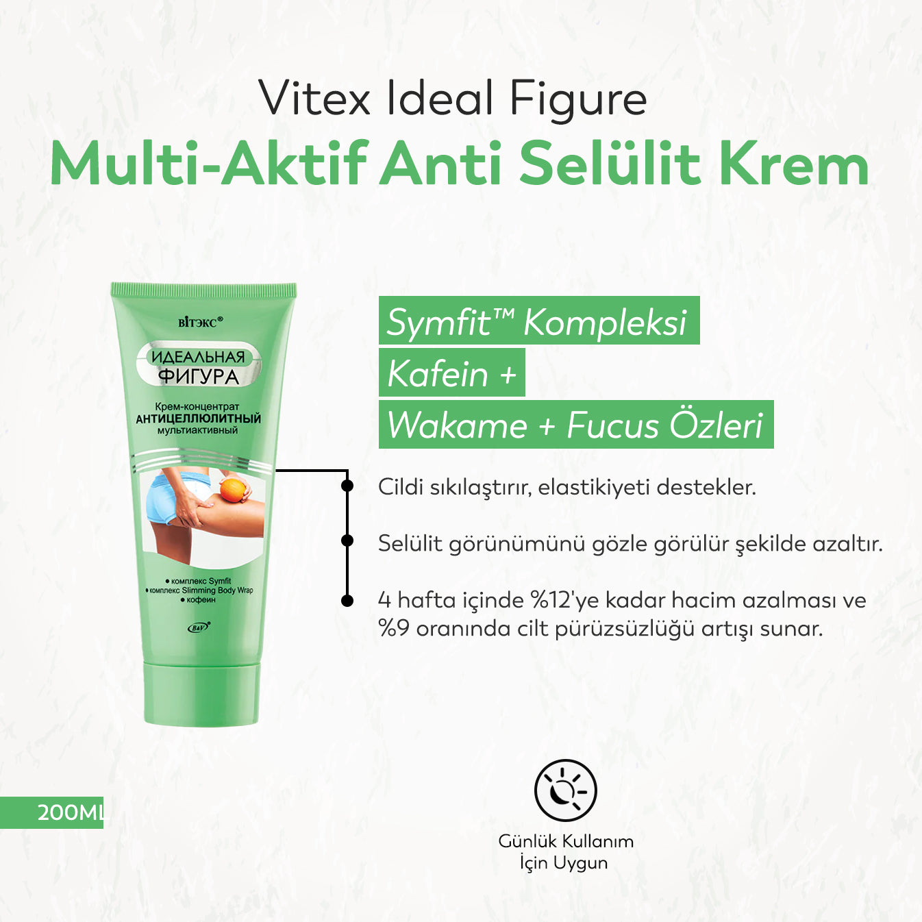 Vitex Ideal Figure Multi-Aktif Anti Selülit Krem (200 ml)