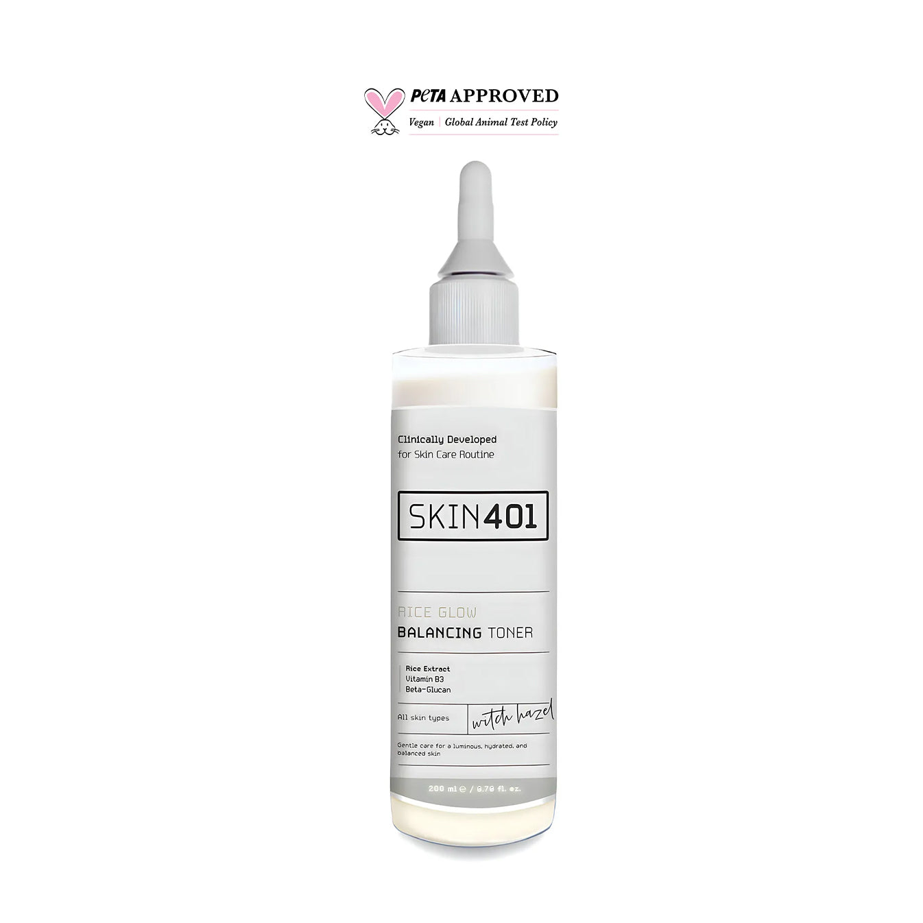 Skin401 Pirinç Özlü Aydınlatıcı Dengeleyici Tonik ( 200ml )