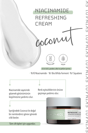 Skin401 Niacinamide Canlandırıcı ve Aydınlatıcı Krem 50ml | mialoom