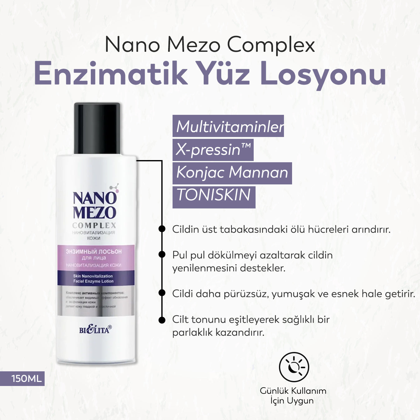 Nano Mezo Complex Enzimatik Yüz Losyonu (150 ml)