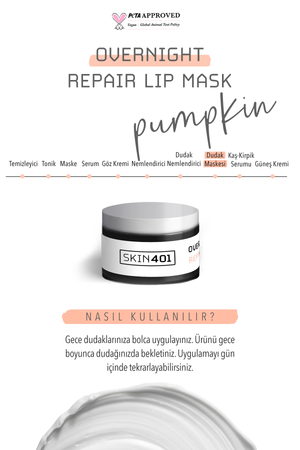 Skin401 Onarıcı Gece Dudak Bakım Maskesi 20ml | mialoom