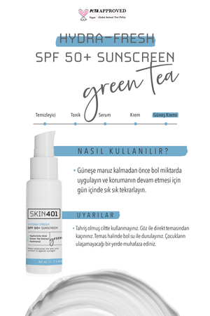 Skin401 SPF 50+ Nemlendirici & Tazeleyici Güneş Kremi 50ml | mialoom