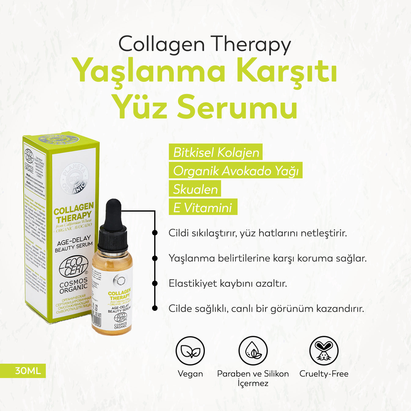Collagen Therapy Yaşlanma Karşıtı Yüz Serumu (30 ml)