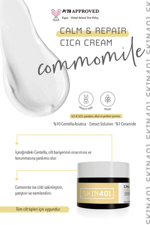 Skin401 Sakinleştirici ve Bariyer Onarıcı Centella Krem 50ml | mialoom