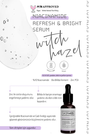Skin401 %10 Niacinamide Canlandırıcı ve Aydınlatıcı Serum 30ml | mialoom