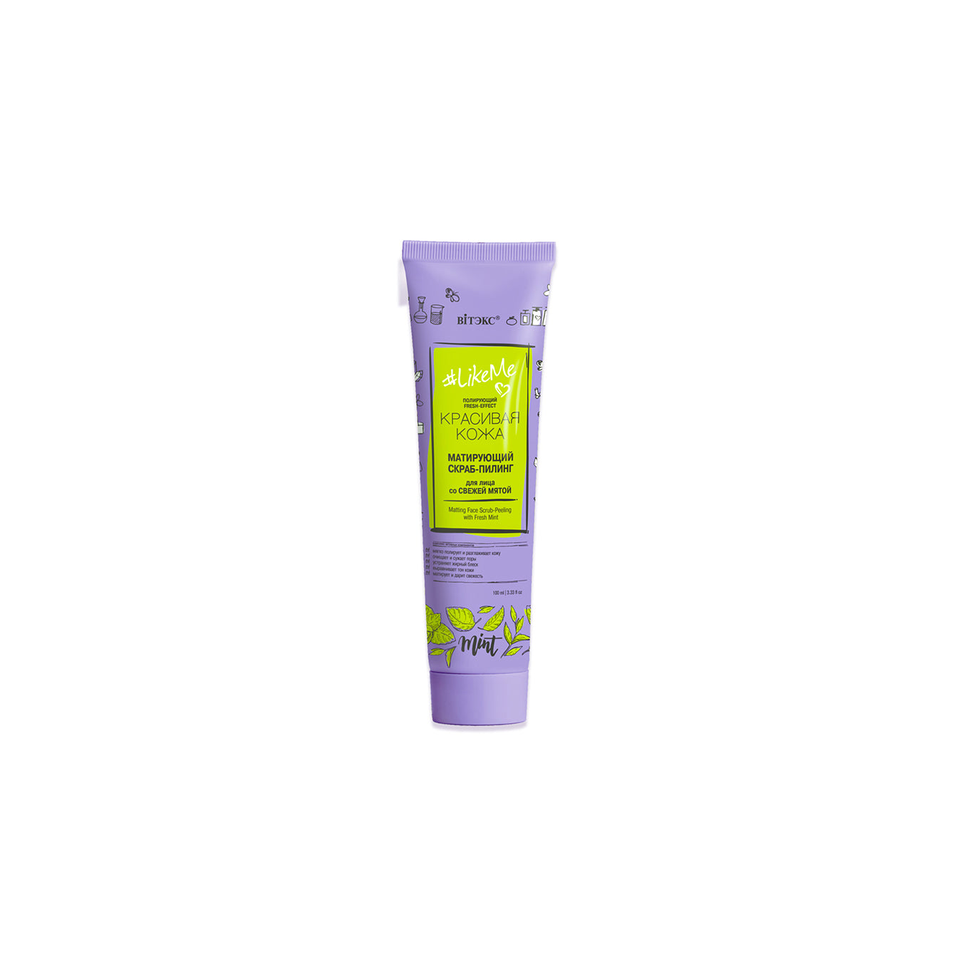 Vitex - #LikeMe - Taze Nane İçerikli Matlaştırıcı Yüz Peelingi (100 ml)