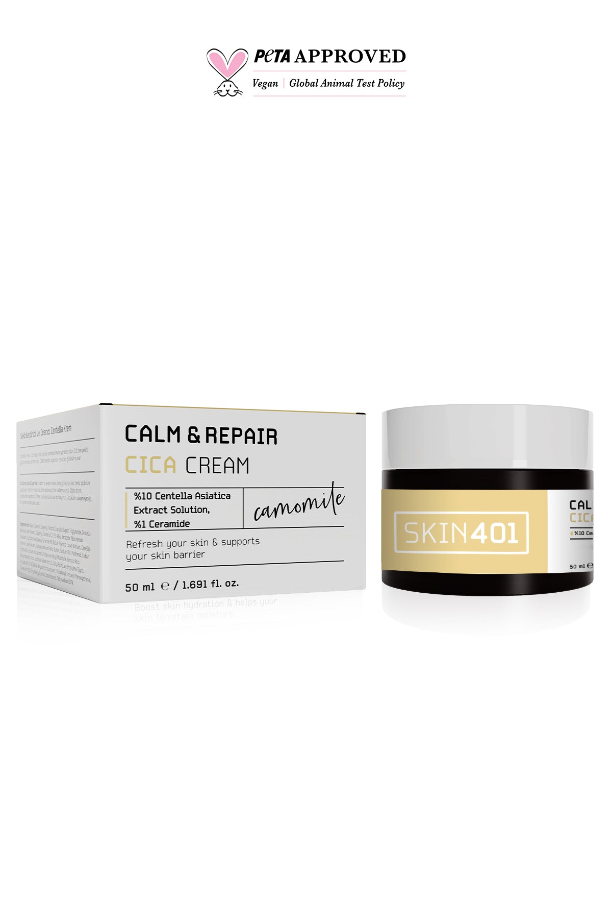 Skin401 Sakinleştirici ve Bariyer Onarıcı Centella Krem 50ml | mialoom