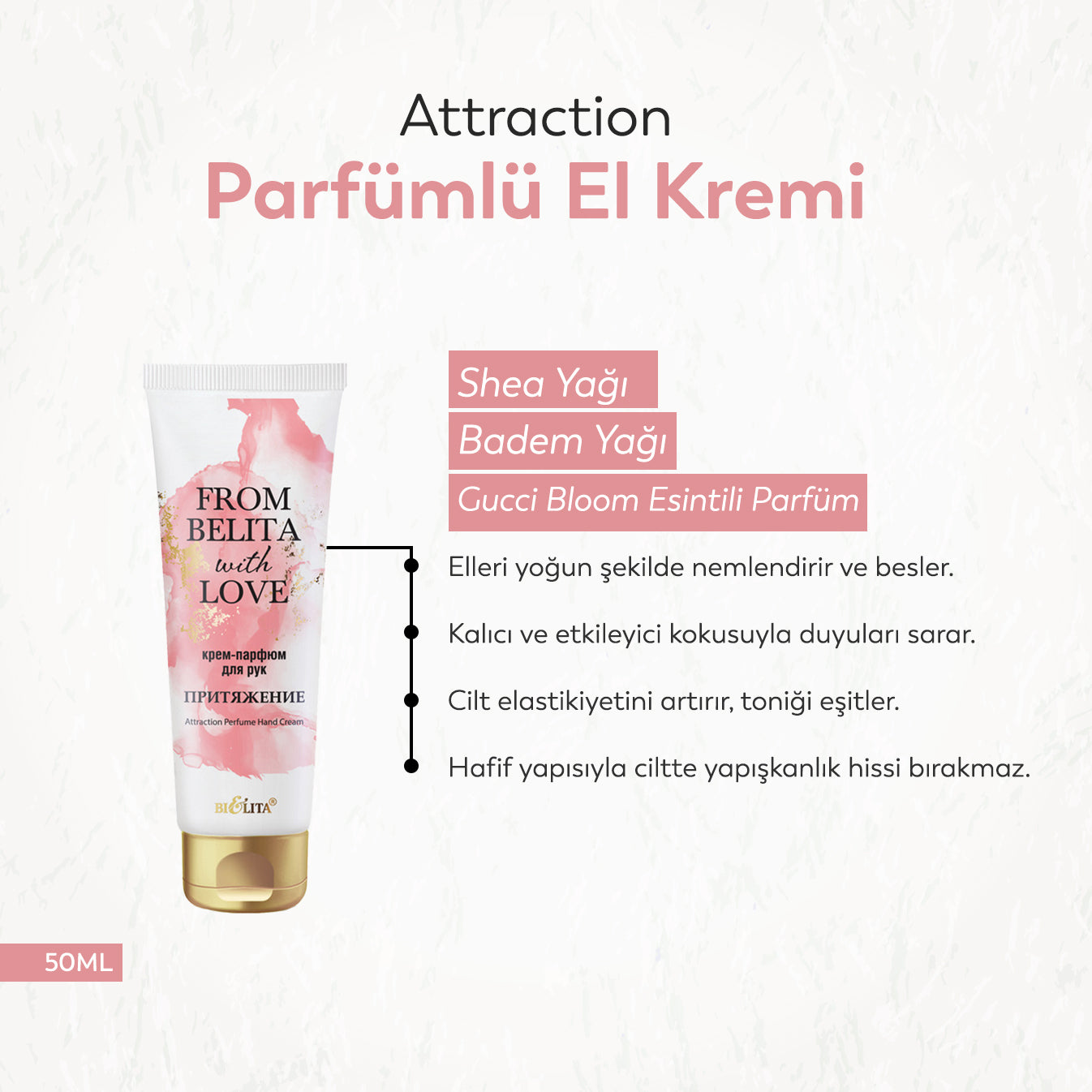 Attraction Parfümlü El Kremi (50 ml)