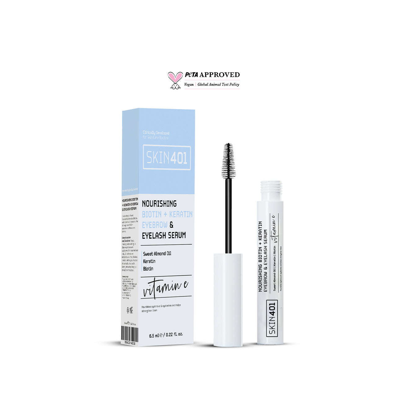 Skin401 Biotin + Keratin Besleyici Kaş & Kirpik Serumu 6.5ml