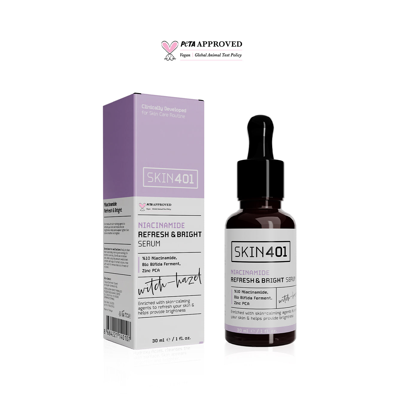Skin401 %10 Niacinamide Canlandırıcı ve Aydınlatıcı Serum 30ml