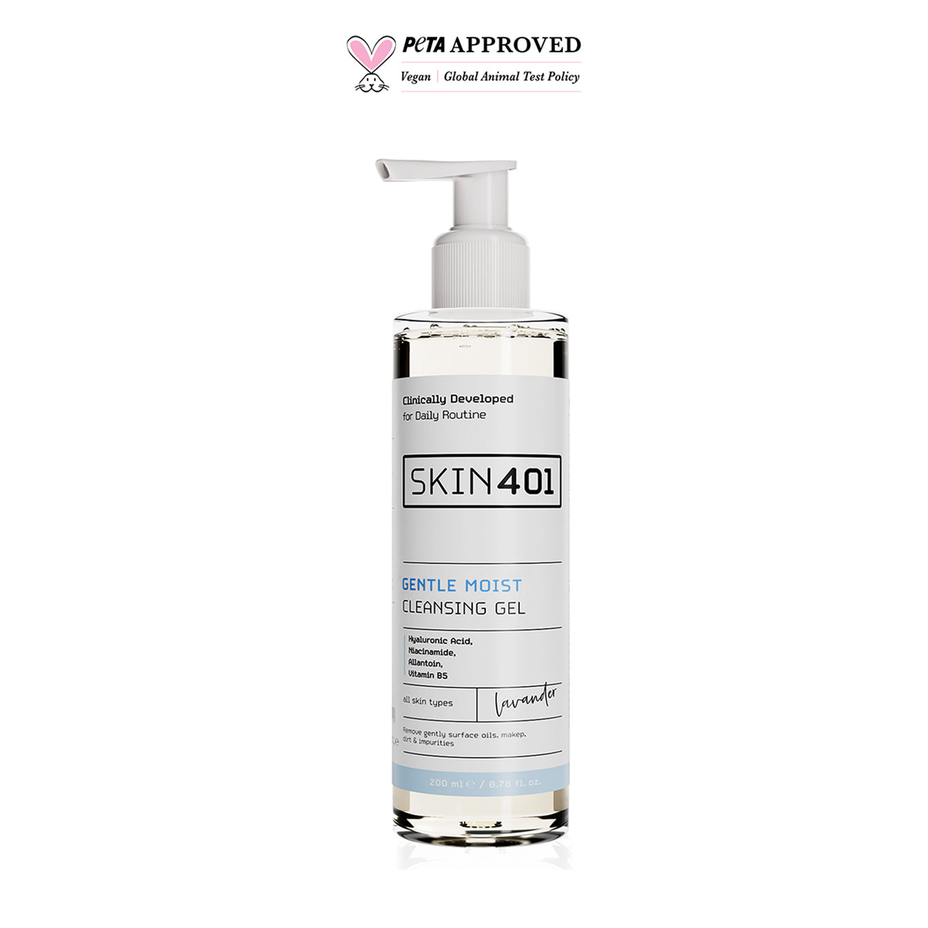 Skin401 Nemlendirici Tazelik ve Parlaklık Veren Yüz Temizleme Jeli 200ml