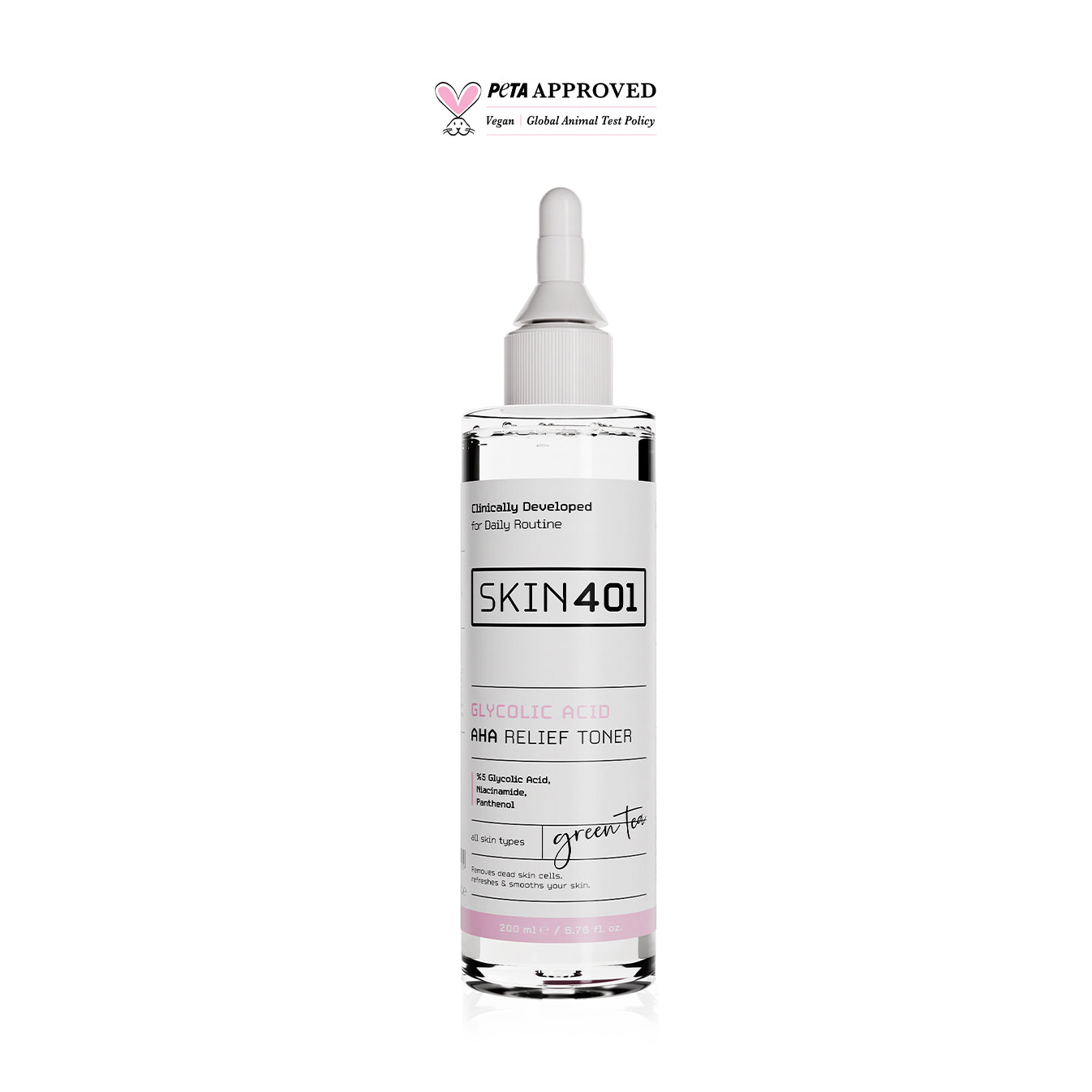 Skin401 %5 Glikolik Asit Aydınlatıcı Etkili & Leke Karşıtı Tonik Tonik 200ml