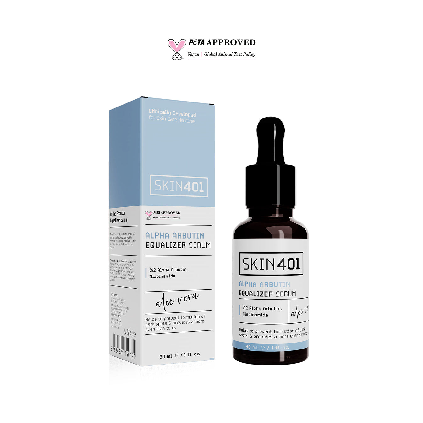 Skin401 Arbutin %2 Cilt Tonu Eşitleyici Leke Karşıtı Serum 30ml