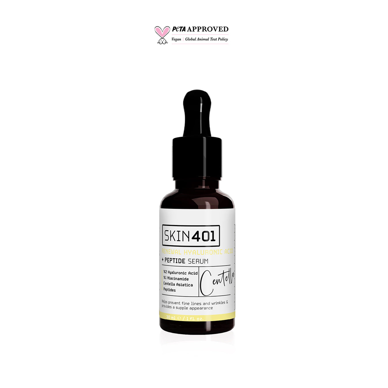 Skin401 %2 Hyarulonik Asit Peptit Yogun Nemlendirici Serum 30ml