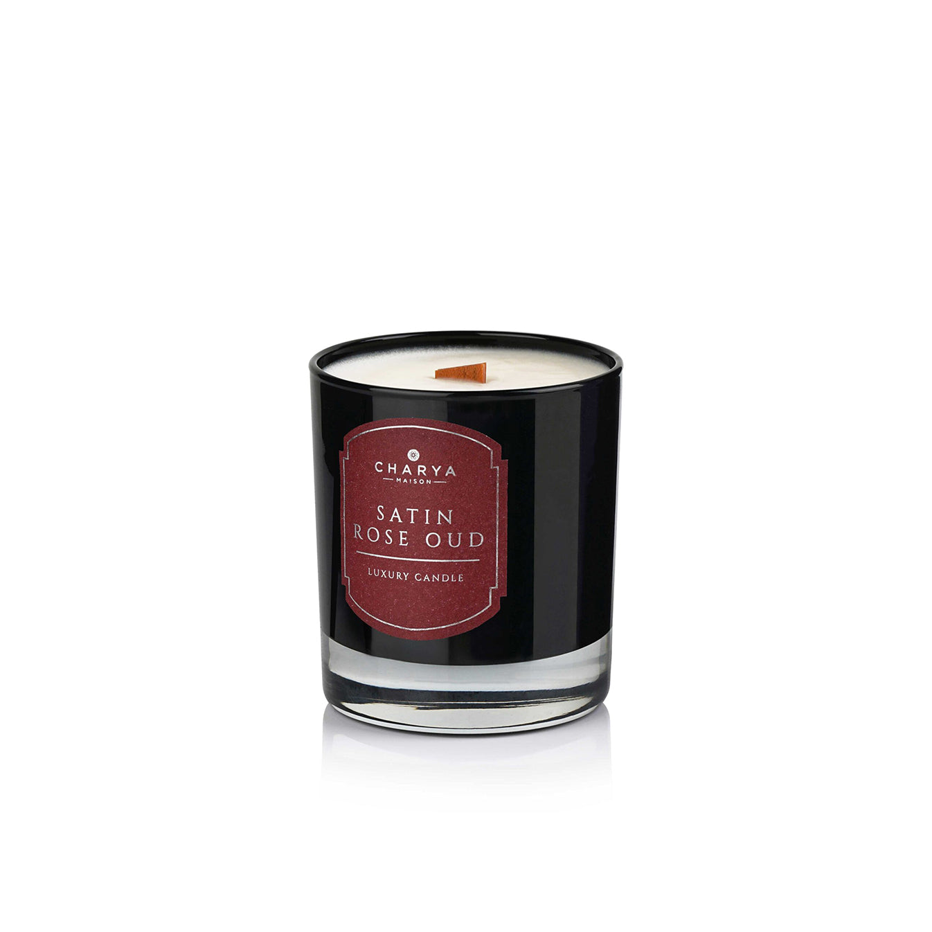 Charya Maison Rose Satin Oud Doğal ve Vegan Mum 240 g