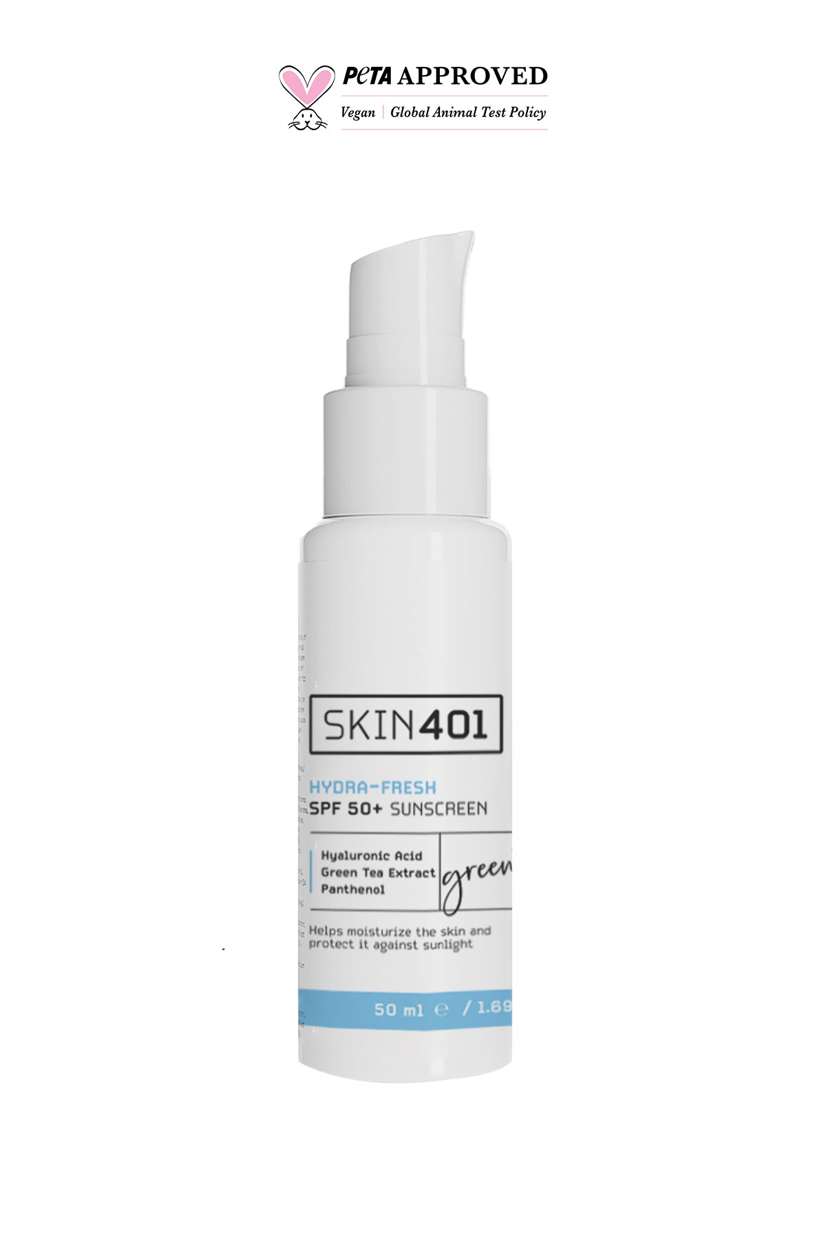 Skin401 SPF 50+ Nemlendirici & Tazeleyici Güneş Kremi 50ml