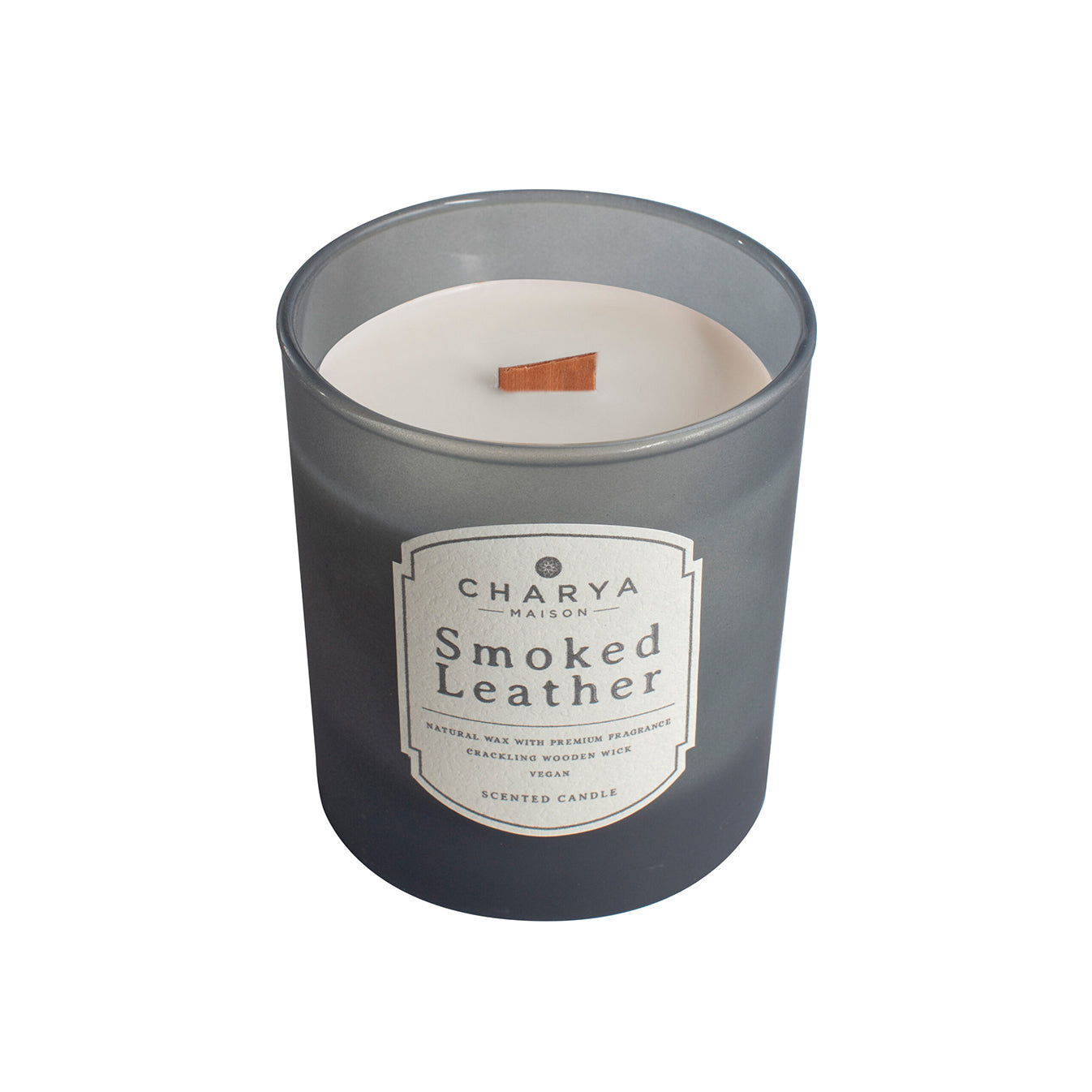 Charya Maison Smoked Leather Doğal ve Vegan Mum 230 g