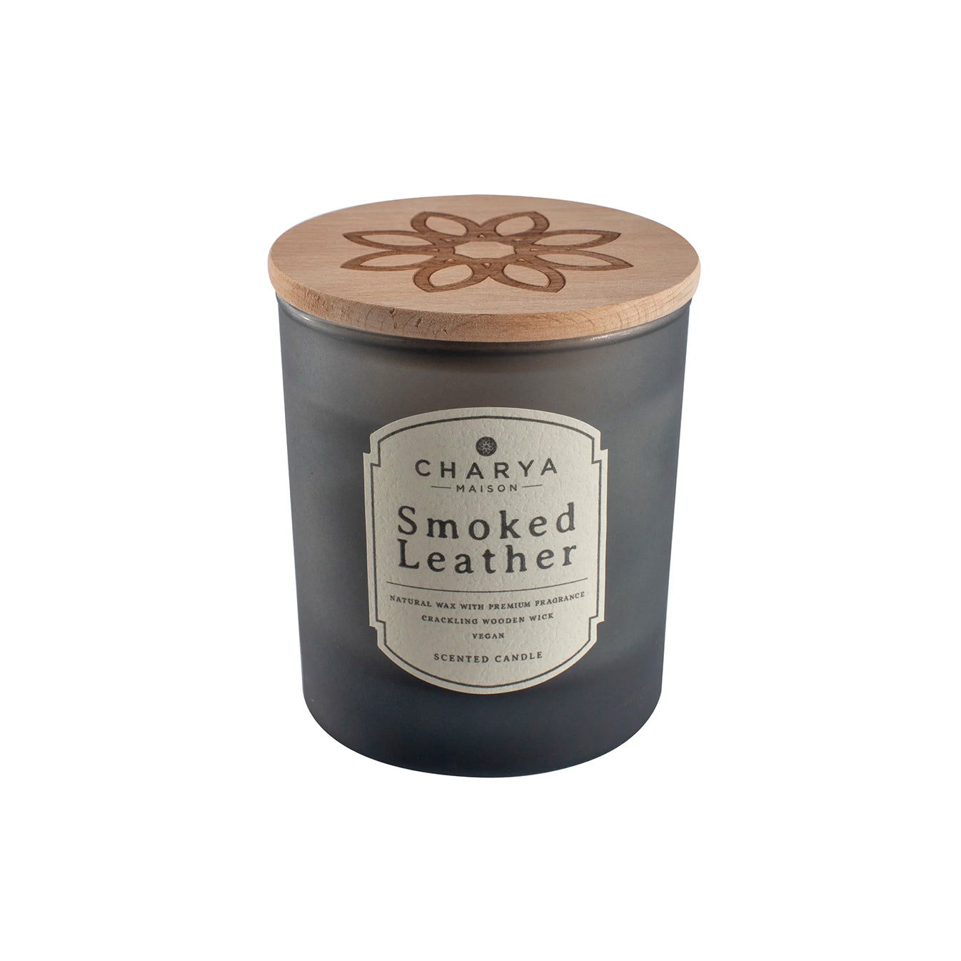 Charya Maison Smoked Leather Doğal ve Vegan Mum 230 g